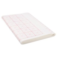 "Xuan Papier 100 BläTter Mit 2\" Raster Halbrohe Reife Xuan 12\"X24\" (Rot Linie)"
