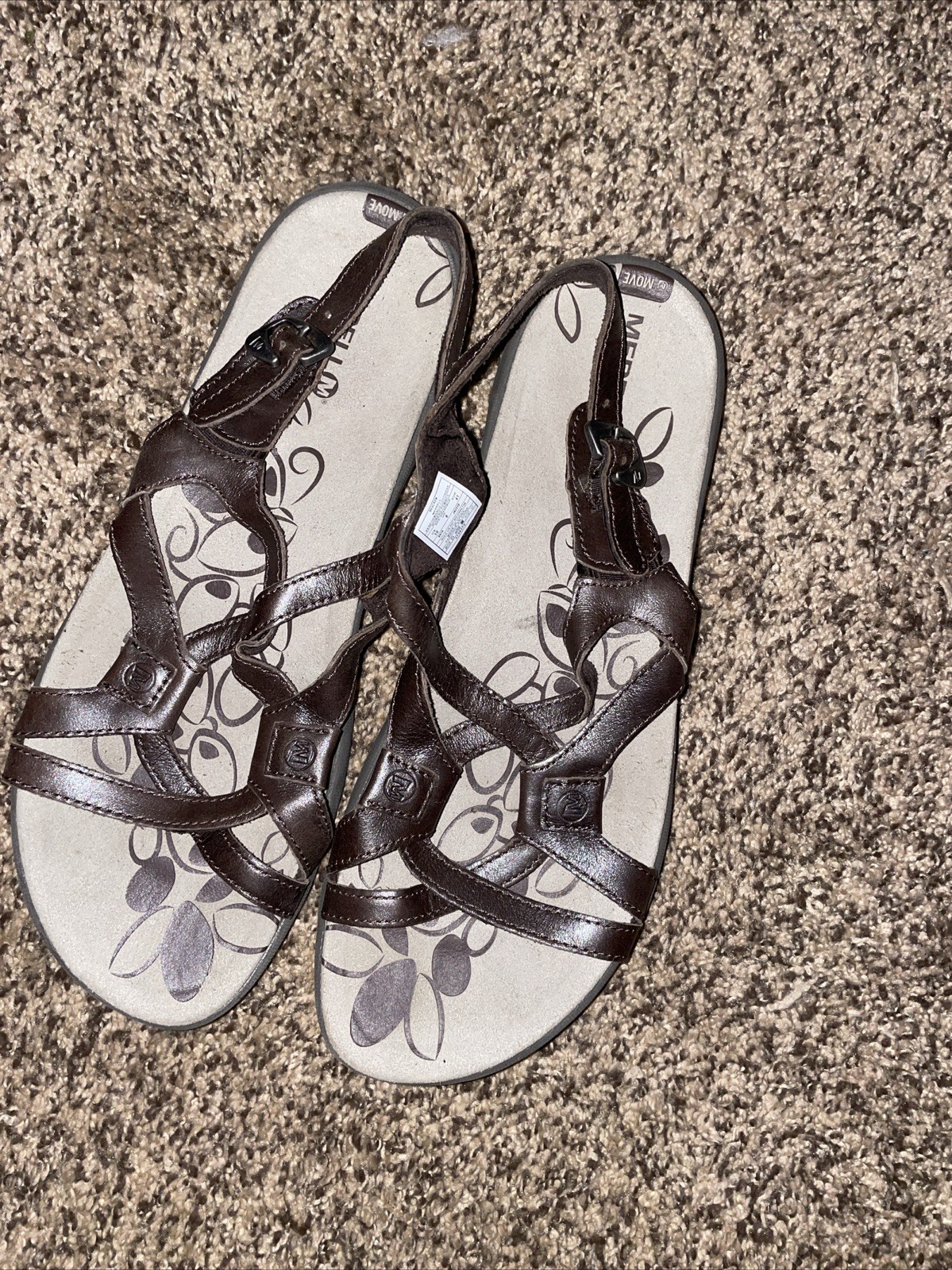 merrell sandali donna marroni slingback taglia 10