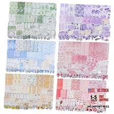 480 Pcs Floral Scrapbook Paper Junk Journal Stickers Supplies Colorful floral