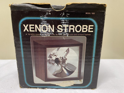 Vtg Xenon Strobe Light Variable Rate Tested New Rock Video Series In Box