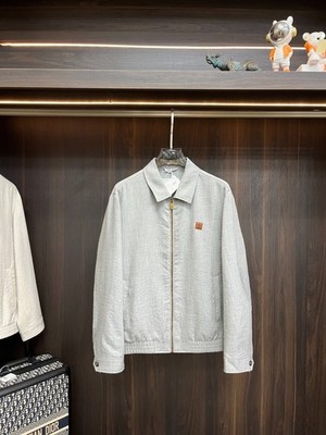 Brunello Cucinelli Men's Collared Jacket with Front Letter Logo   Size L