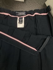 Lands End Pleated Navy Skirt Size 14 Girls