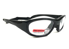 Rec Specs Kids Athletic Goggles Frames MAXX MX20 LS-200 Polished Black 51-17-125