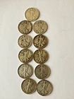 Lot of 11 Liberty Walking half dollars 1918-1944