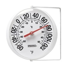 Big and Bold Thermometer with Mounting Bracket, Indoor Outdoor Thermometer 5.25"
