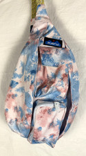 KAVU Crossbody Backpack Original Rope Sling Bag Pastel Watercolor