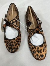 Womans New In Box A New Day Tamsin Leopard Print Mary Jane Flats 6