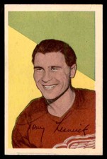 1952-53 PARKHURST TONY LESWICK RED WINGS #65 EX+ LITTLE CREASE & BOTTOM EDGE