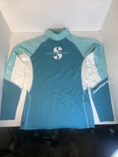 ScubaPro Caribbean Rash Guard Womens Long Sleeve Teal Size Medium
