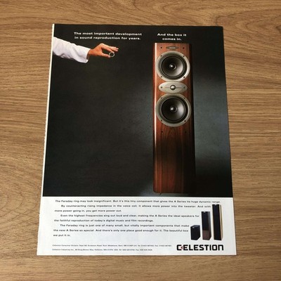 GRAM08 MAGAZINE ADVERT 11X8 CELESTION A SERIES WITH FARADAY RING