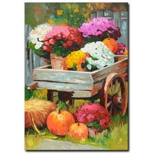 NOVAARTE Acryl Gemälde Bild Blumen Abstrakte Malerei Moderne Kunst Dorf ORIGINAL