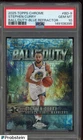 2025 Topps Chrome Ball Of Duty Blue Refractor Stephen Curry 94/150 PSA 10