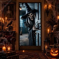 Halloween TüRbanner 180X90 Cm TüRdeko Banner FüR Gruselige Dekoration
