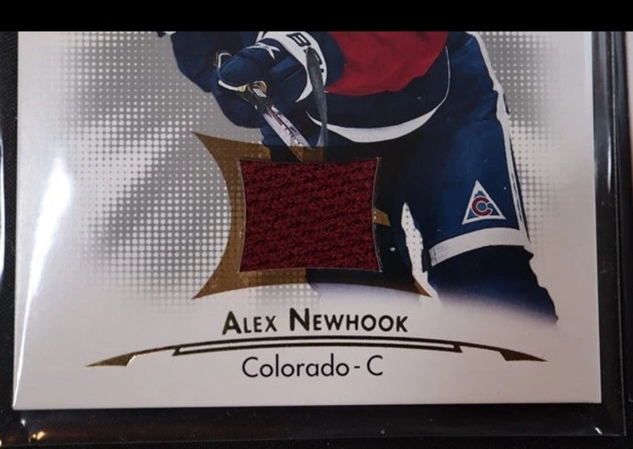 2021-22 UD SP Hockey Rookie Authentics Alex Newhook Base & Jersey Rookie #140 - Image 4 of 4
