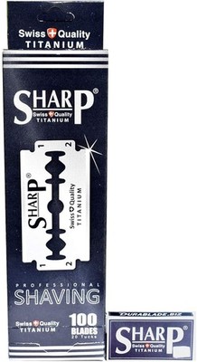 (Free Duty Tax) Durablade 100 Sharp Titanium Double Edge Razor Blades For Sa