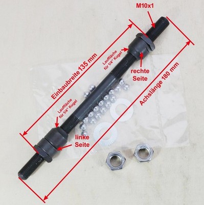 Shimano FH-TY500 Vollachse Hinterradnabe Einbaubreite 135 mm Achslänge 180 mm