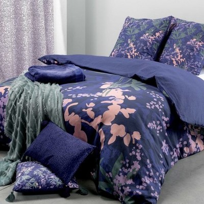 Bettbezug 240x260 cm + 2 Kissenbezüge 65x65 cm 100% Baumwolle 47 Fäden Pa