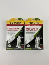 2 pair--3m FUTURO Medical mod Compression Knee Length Stockings MEDIUM NEW NOB