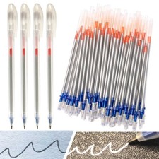 54 Pcs Leather Marking Pen Silver Fabric Markers Set, 4