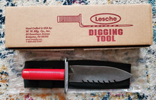 Lesche Digging Tool Sod Cutter Left Side Serrated Blade with Sheath