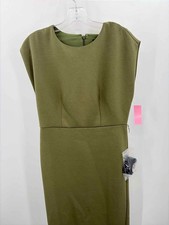 Pre-Owned Ann Taylor Green Size 8 Maxi Short Sleeve Dress