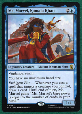 Ms. Marvel, Kamala Khan - Marvel Super Heroes (MSH) #67 Magic: The Gathering MTG