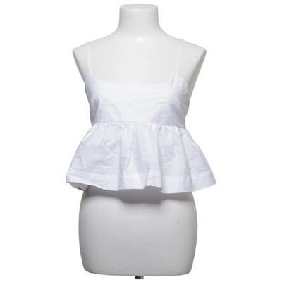 Zara, Tube Top, Größe: S, Weiß, Baumwolle, Einfarbig, Damen #mJa