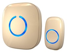 SadoTech Wireless Doorbell, Beige, 1 Plug In Receiver