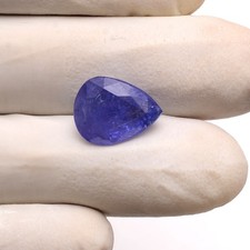 8.54 Cts Natural Tanzanite Top-Grade 14mmx11mm Untreated Pear Cut Loose Gemstone