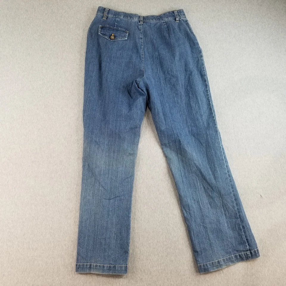 Pantalones de mezclilla Erika para mujer talla 8 años 2000 de colección lavado medio Normcore lindos de moda elegantes bonitos Foto 4 de 4