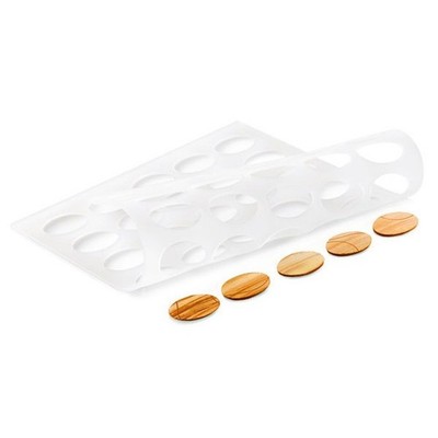 Silikomart Oval Chablon Stencil Set (2pcs) Silicone Dacquoise Mold
