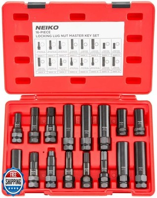 Neiko 02457A Lug-Nut Key Set, Wheel-Lock Removal Tool Kit for Aft