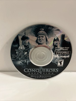 Age of Empires II Conqueror's Expansion + Gold Edition Content PC 2001 Disc Only