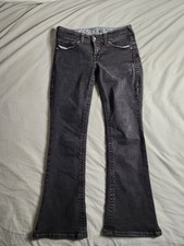 Ariat Real Jeans Bootcut Womens Size 32x30 Black Western Mid Rise Cowgirl EUC