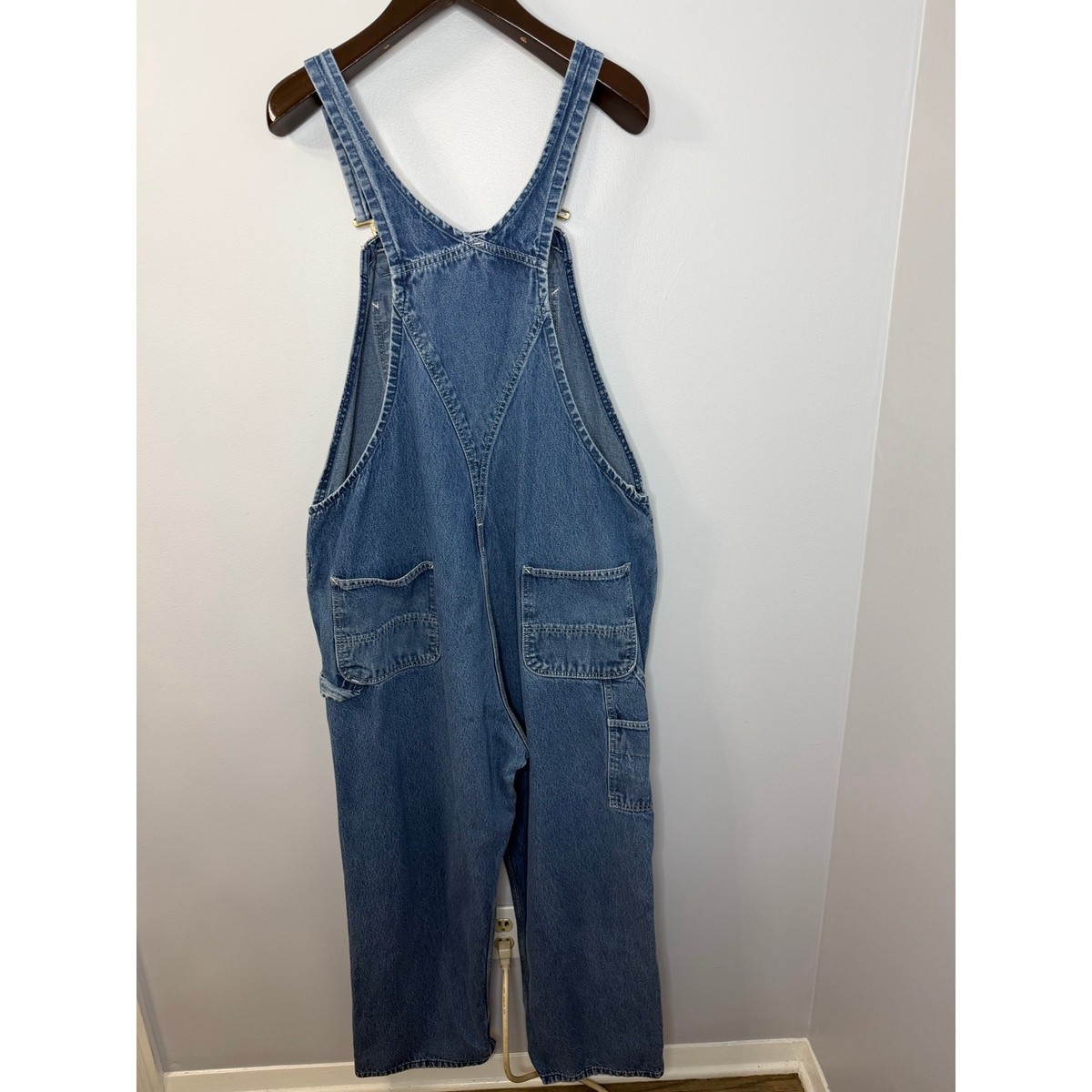 Carhartt R07 DST Denim Bib Overalls Blue Workwear Carpenter