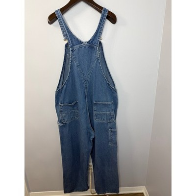 usa製 carhartt denim overall Carhartt R07 DST Denim Bib Overalls Blue Workwear Carpenter