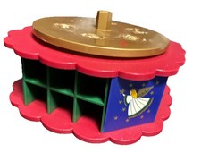 Vtg AVON Christmas Is Coming Advent Calendar REPLACEMENT Base- Parts/Repair