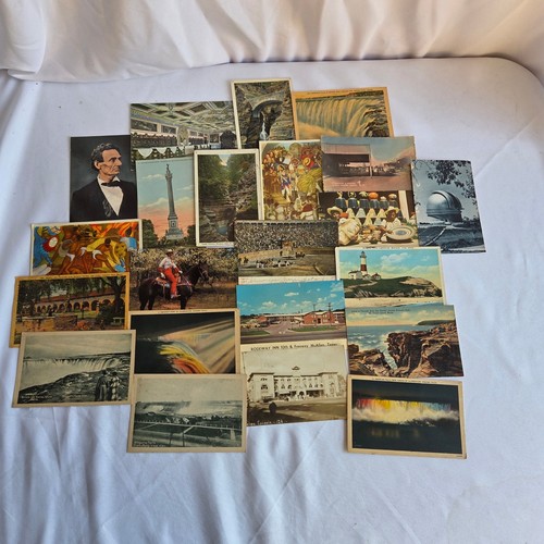 Vintage Postcard Lot 20pc Niagara Falls Abraham Lincoln Mexico Travel Ephemera