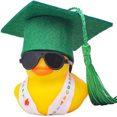 Graduation Car Ornament, Rubber Car Dashboard Decor with Mini Graduation Hat ...