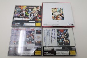 LANGRISSER 3 4 5 & Dramatic Edition lot Sega Saturn Japan *US Seller* *Works*
