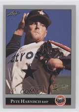 1992 Leaf 2014 Leaf Memories Buyback Gold 1/5 Pete Harnisch #77 0a1