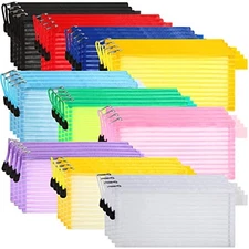 40 Pack 10 Colors Zipper Mesh Pouch, Pencil Pouch Pen Bag 40pack/10color