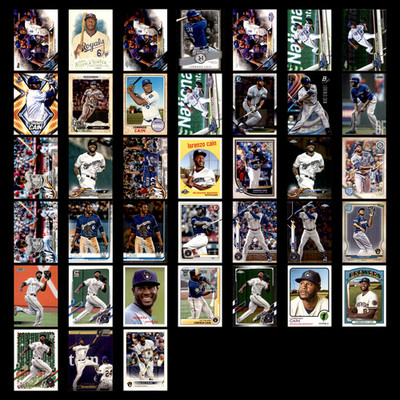 Lorenzo Cain Lot 38 Different Baseball Cards 2016-2022 KC Royals/MIL Brewers