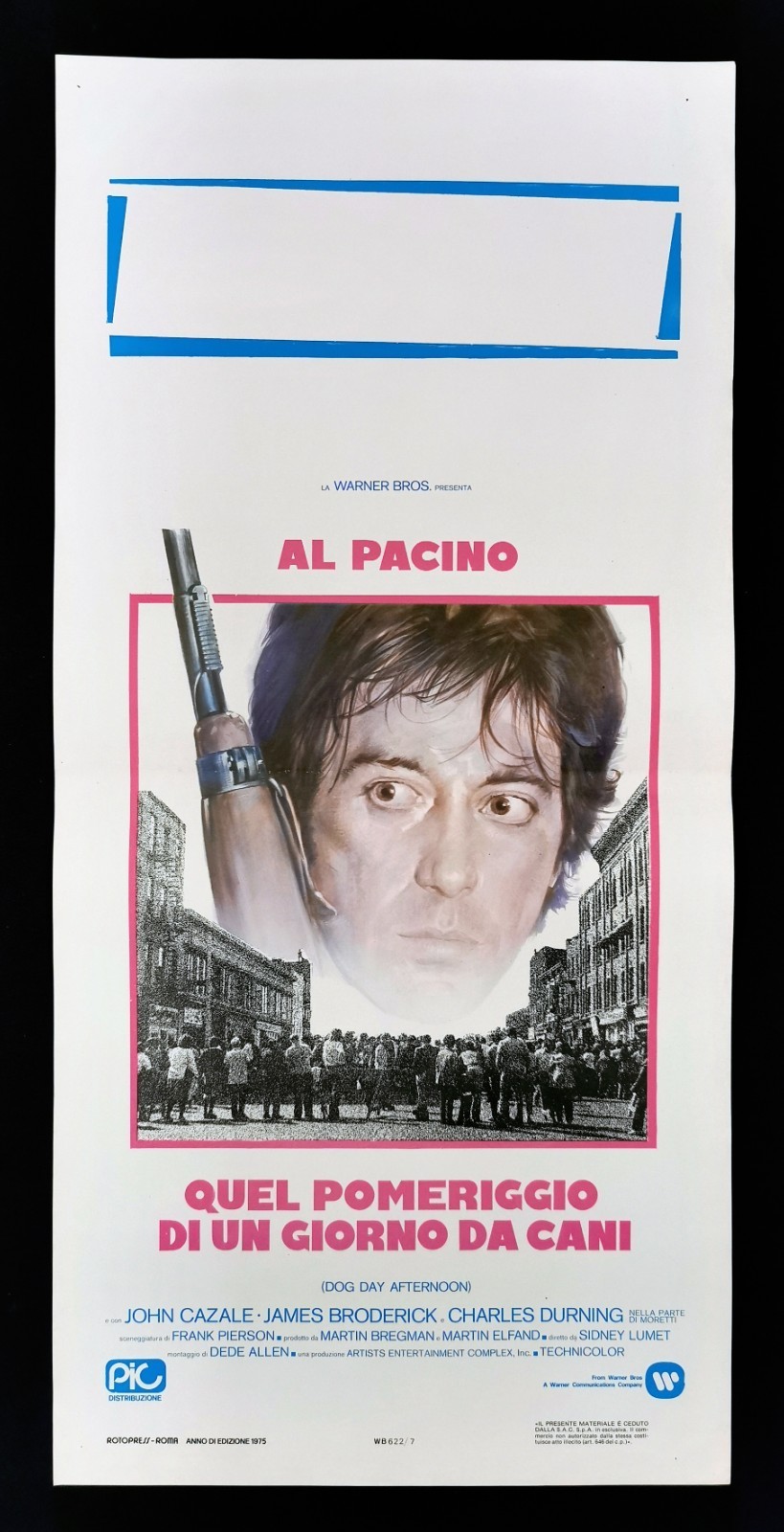 Locandina originale film Quel pomeriggio di un giorno da cani (1975) - Regia di Sidney Lumet