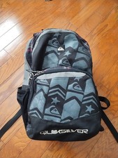 Men  s Quicksilver Backpack Or Bookbag Black And Red 18 Inches