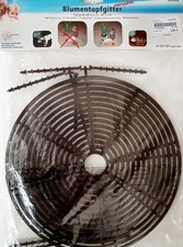 2 Gitter für Blumentopf-Bodenschutz-Abdeckung, wiederverwendbare Blumentop