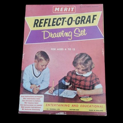 Vintage Zeichenset ''Reflect-O-Graf'', von Merit, 1965