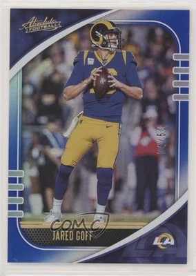 2020 Panini Absolute Spectrum Blue 4/50 Jared Goff #59 o7m