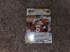 533: 2021 Leaf Pro Set College Auto #PS-JM1 JOSHUA MOORE Signed ROOKIE Card RC