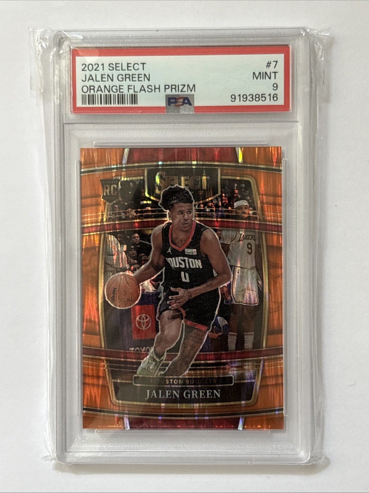 2021-22 Panini Select - Concourse Jalen Green #7 Orange Flash Prizm (RC)